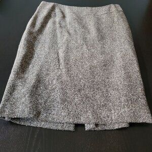 Pencil Skirt Lafayette 148 Tweed Boucle Wool Silk Alpaca Blend Light Academia